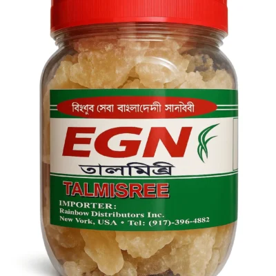 EGN Talmisree Palm Sugar Rock Candy in a jar, imported by Rainbow Distributors Inc., New York, USA.