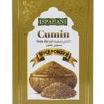 ispahani-premium-cumin-jeera-spice-powder-front-view Ispahani premium ground cumin (jeera) spice powder golden box.