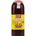 tez-kachchi-ghani-mustard-oil-front-us Tez Kachchi Ghani Mustard Oil 950ml, front view with English label, USA distribution ready.