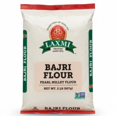 Laxmi Bajri Flour 2lb, Pearl Millet Flour, Non-GMO Verified, Indian