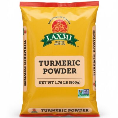 Laxmi Turmeric Powder 1.76lb, Non-GMO Haldi Spice, Indian Ground Spice