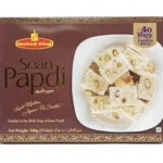 united-king-soan-papdi-500g-front United King Soan Papdi Sweet 500g, Flaky Indian Dessert, Pistachio Almond